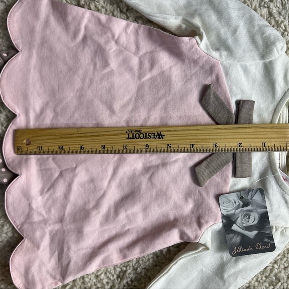 JILLIANS CLOSET GIRLS 2 PIECE PANTS/TOP SET SO SWEET SIZE 0-3 MONTHS NWT - Picture 4 of 14